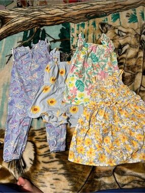 Bundle: 2 rompers and 2 dresses